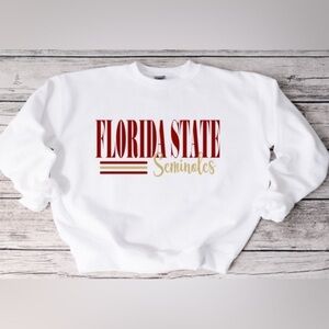 Florida State Striped Crewneck